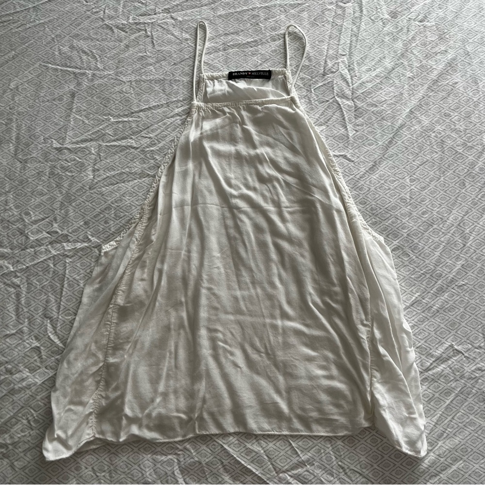 Brandy Melville White Halter Tank Top